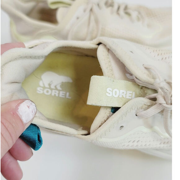 Sorel Kinetic Breakthru Day Lace Shoes in Bleached Ceramic, sz 9.5 - Picture 6 of 16